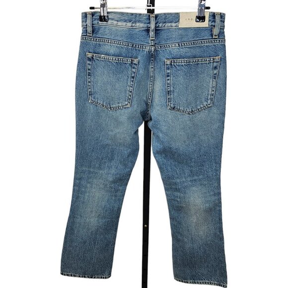 IRO Womens Freya Cropped Flare Jeans Size 24 - Picture 5 of 9